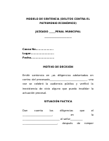 SENTENCIA DELITOS CONTRA EL PATRIMONIO ECONOMICO.doc
